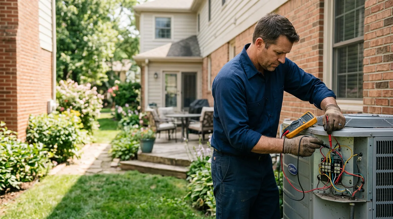 HVAC technician working near Moran, MI